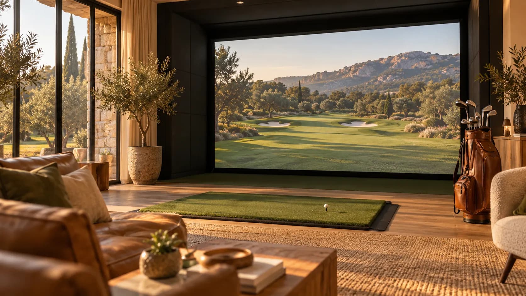 Session de golf indoor